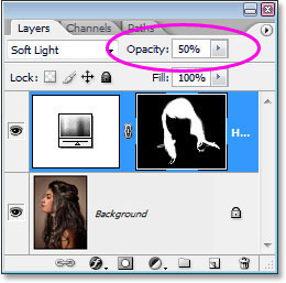 Bring down the opacity of layer for a more for natural colorizing